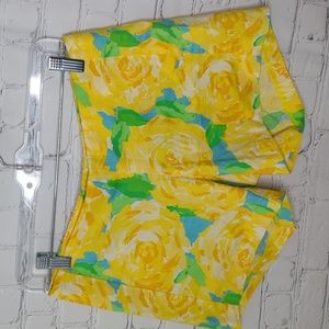 Lilly Pulitzer deenie floral shorts Yellow Floral